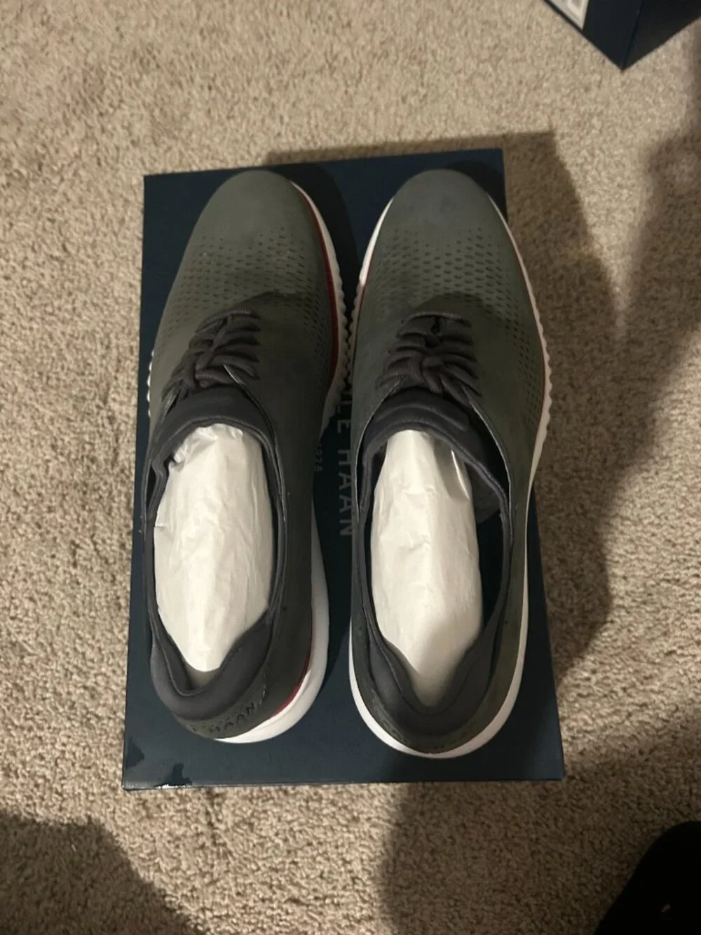NEW Cole Haan 2.Zerogrand Laser Wing Oxfords Gray Men's 10 M
